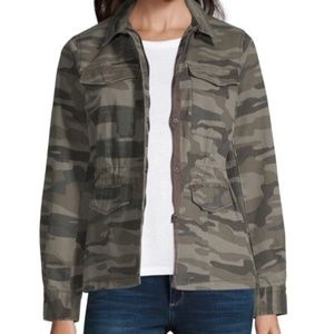 a.n.a. Canvas Lightweight Anorak — Camo Jacket